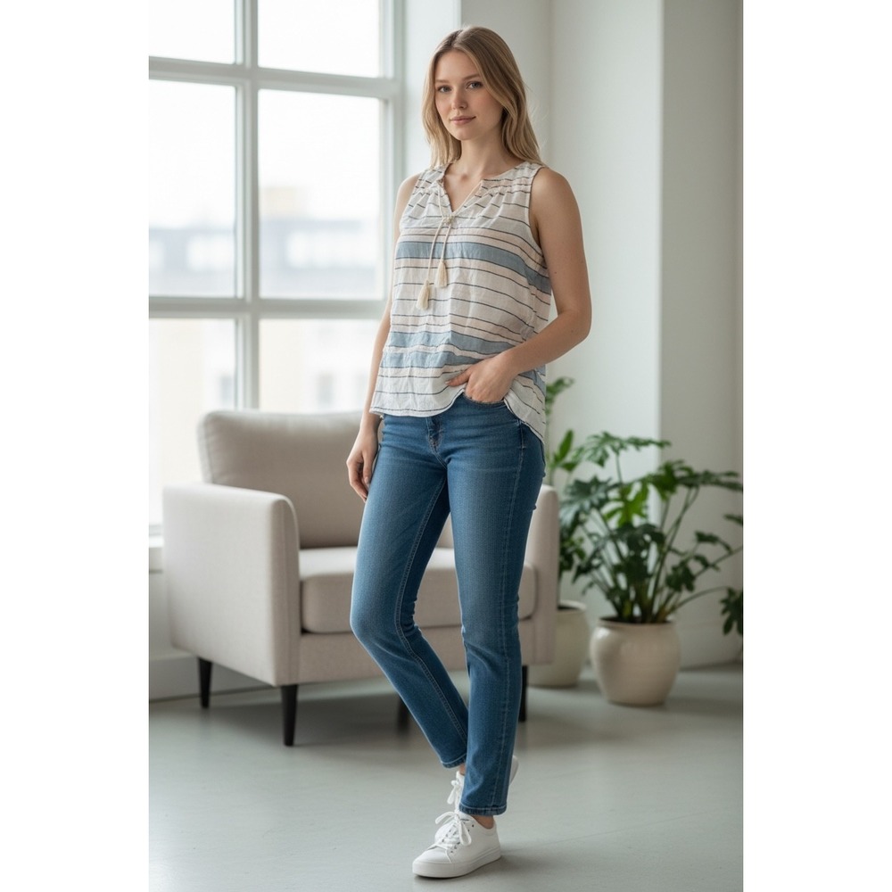 GAP Multicolor Striped Muscle Tee